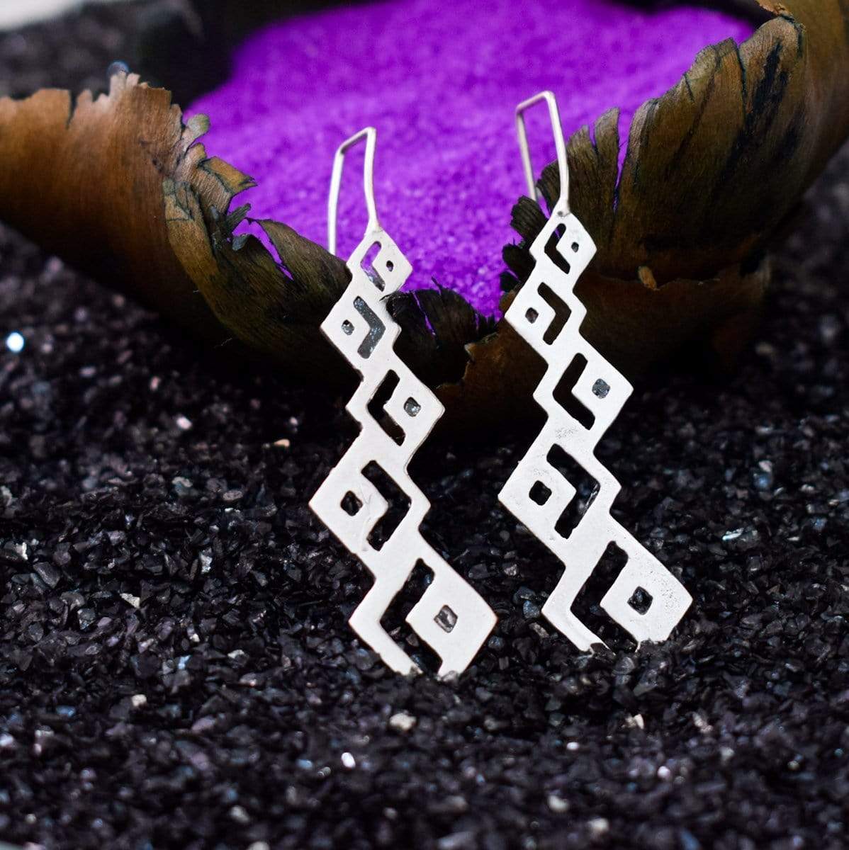 Ethnic earrings Pyramid Earrings