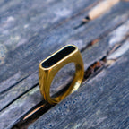 Black and Gold Ring
