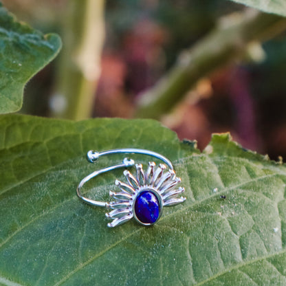 Blooming Blue Ring