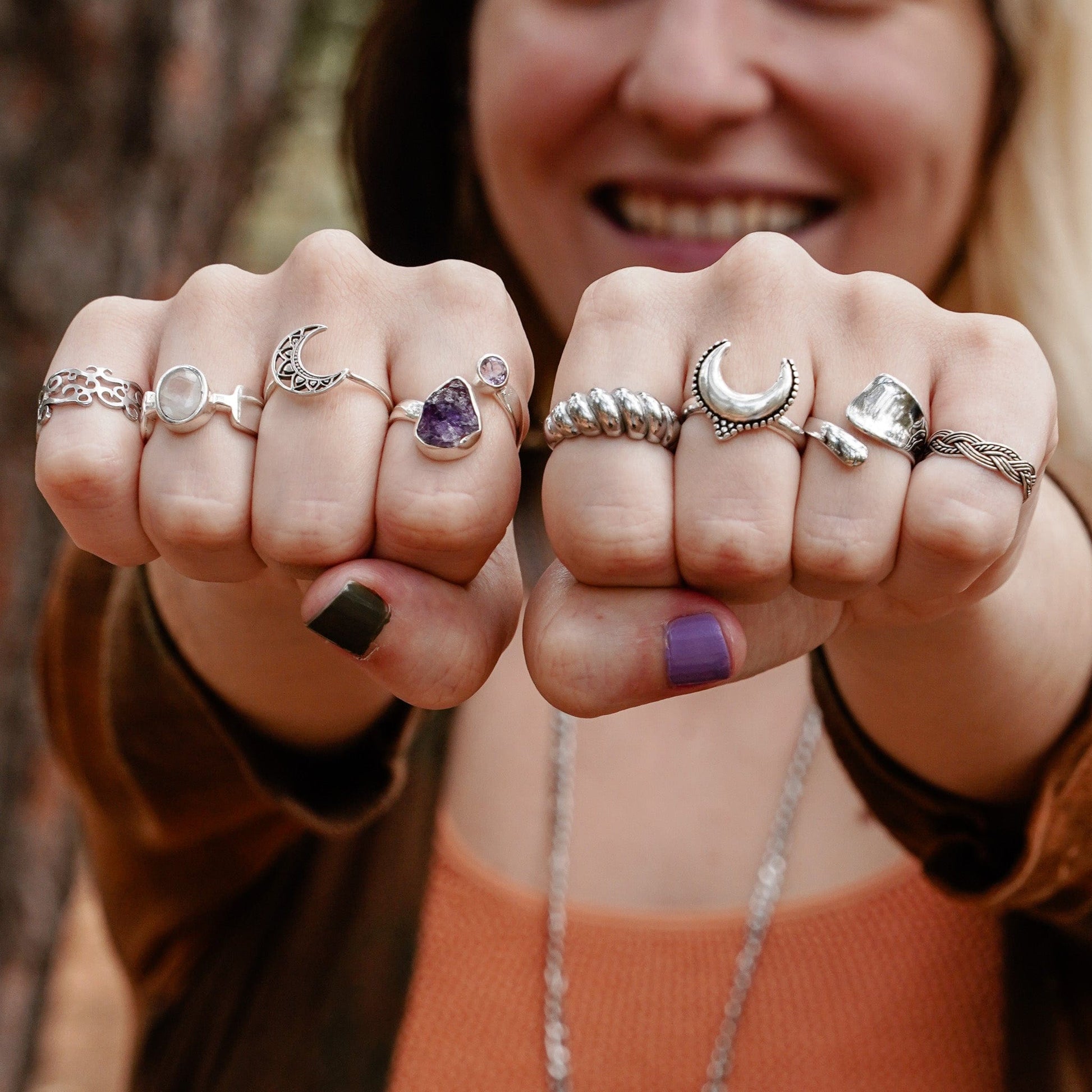 Bohemian Moon Ring