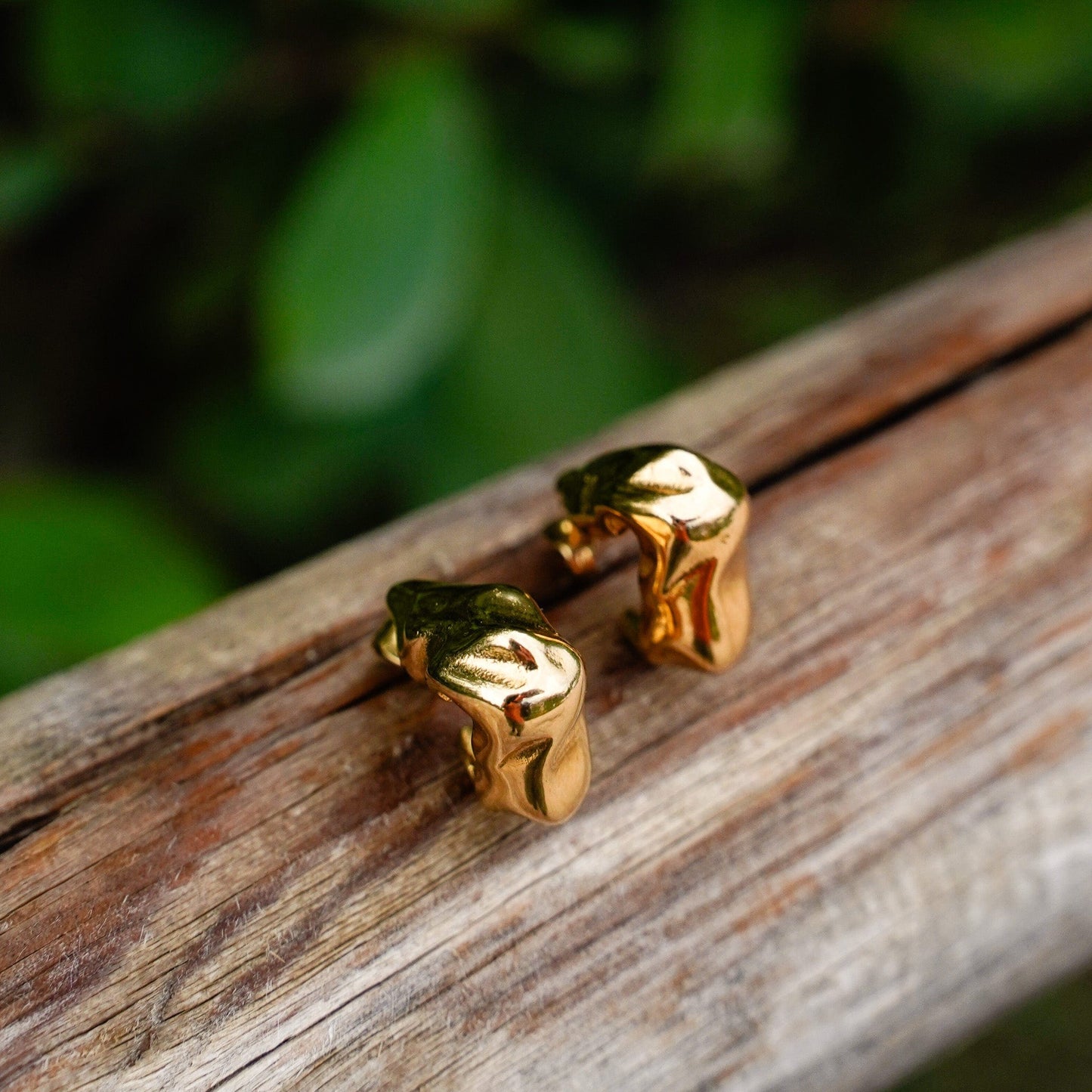 Earrings Gilded Teardrops Earrings