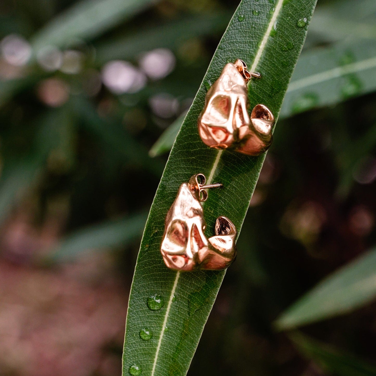 Earrings Gilded Teardrops Earrings