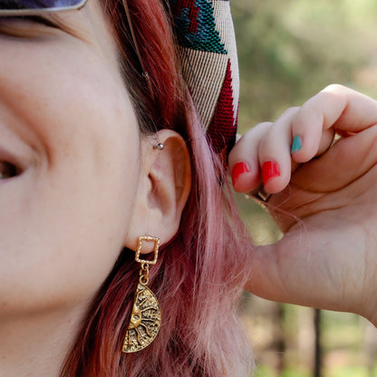 Earrings Golden Eclipse Earrings