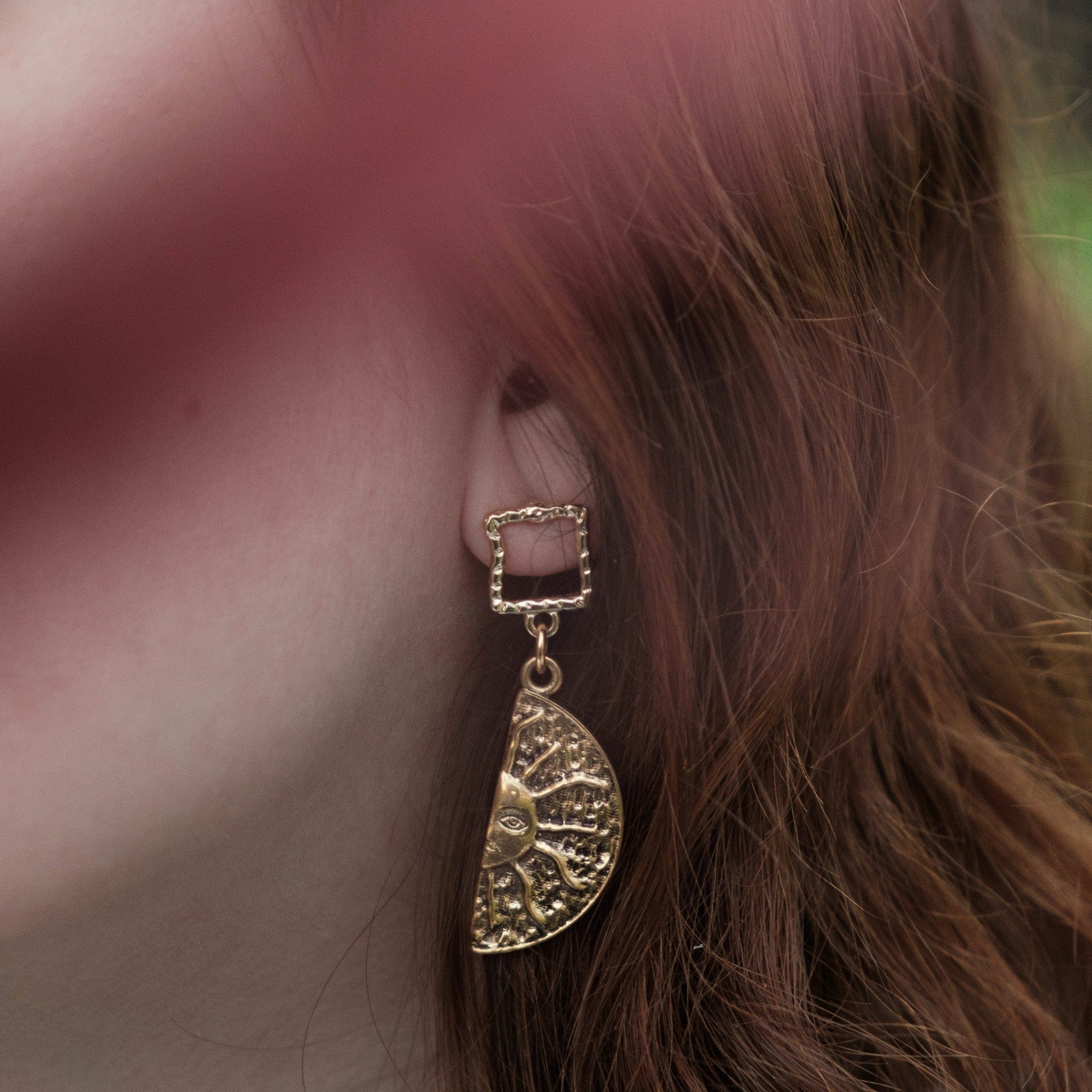 Earrings Golden Eclipse Earrings