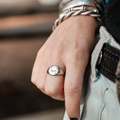 Engravable Signet Ring