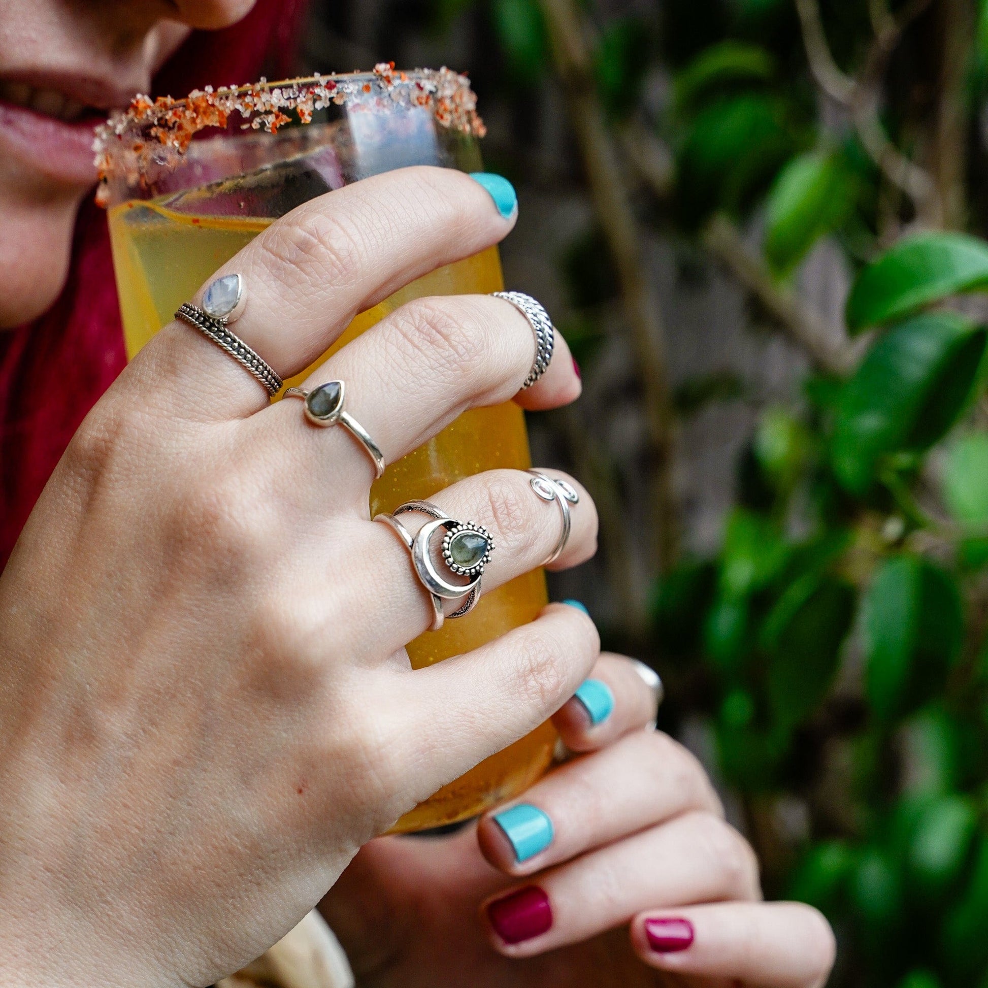 Rings Labradorite Kiss Ring