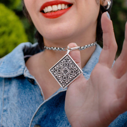 Power of Square Necklace: